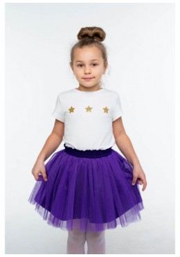 Vidoli фиолетовая юбка из фатина для девочки G-21870W